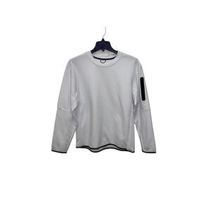 White MTA Sport Pullover Crewneck W/Zipper Pocket Men’s Size Large NWT